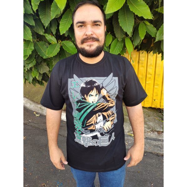 Camiseta Attack On Titan Eren Tropa de Exploração