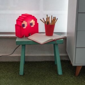 LUMINÁRIA FANTASMINHA PACMAN VERMELHO - BLINKY